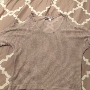 JLO cold shoulder sweater- DOES HAVE SMALL FLAW